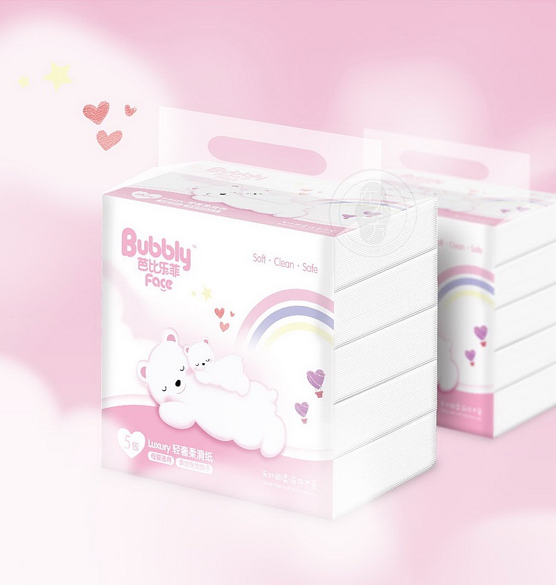 芭比乐菲 高端母婴用品包装设计，诠释纯净与温情